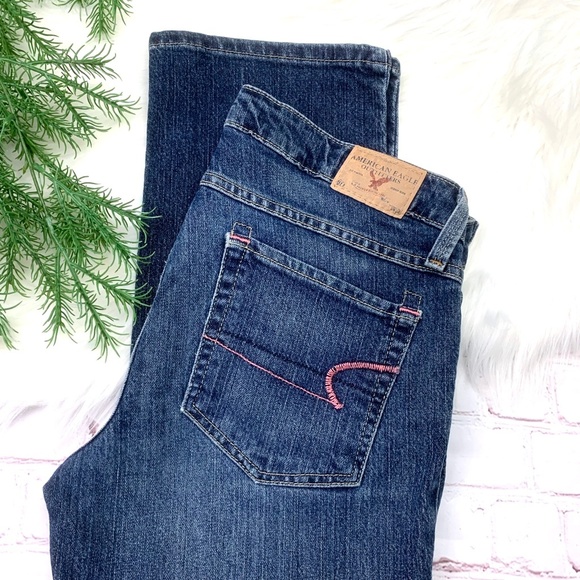 American Eagle Outfitters Denim - 🚫SOLD! 👖I•AEO🦅•I Limited Blue Issued Crop Jean